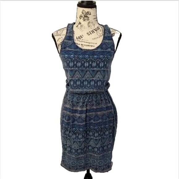 Patagonia XS Sleeveless Summer Dress Peekaboo Back Tribal Print Soft Lightweight - Picture 2 of 7